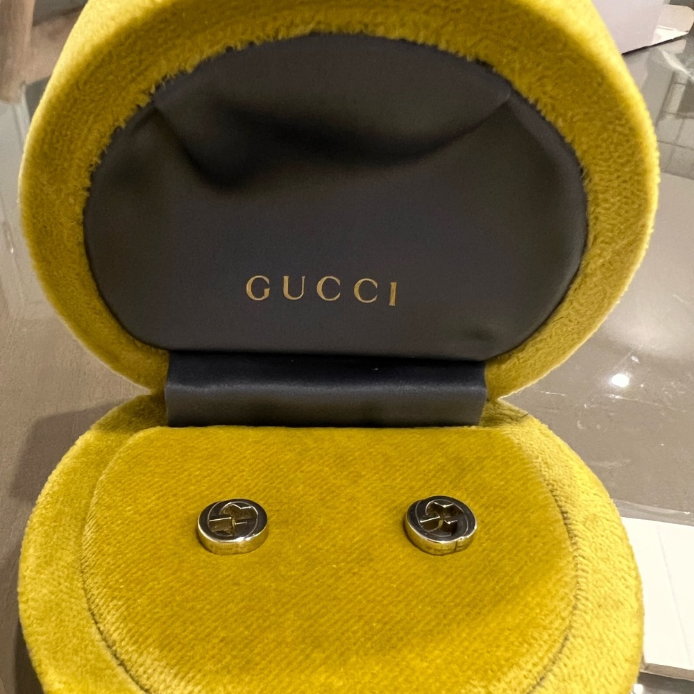 Gucci Stud Earrings Silver